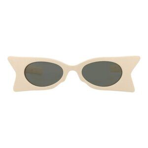 Gucci Womens Cat Eye Ivory Ivory Grey Fashion Designer Eyewear